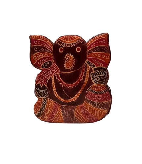 Assorted Ganesha Leather Coin Box