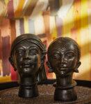 India Tribal Head Bust Statue Figurines