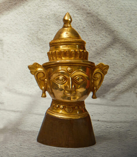 hand-cast-brass-gauri-head-with-wood-base-1