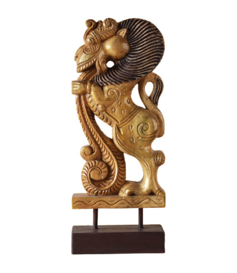 handcrafted-wooden-yali-lion-figurine-1