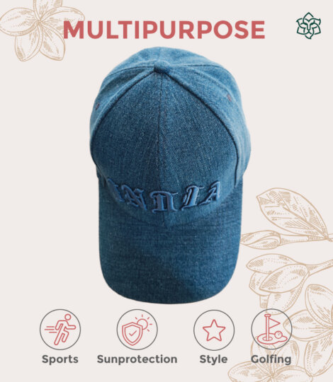 Branded India Blue Baseball Cap – Caps for men and women