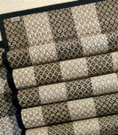 Grass Hand Woven Black and White Table Mats & Runner (set of 7)