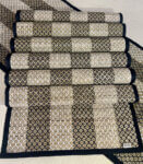 Grass Hand Woven Black and White Table Mats & Runner (set of 7)