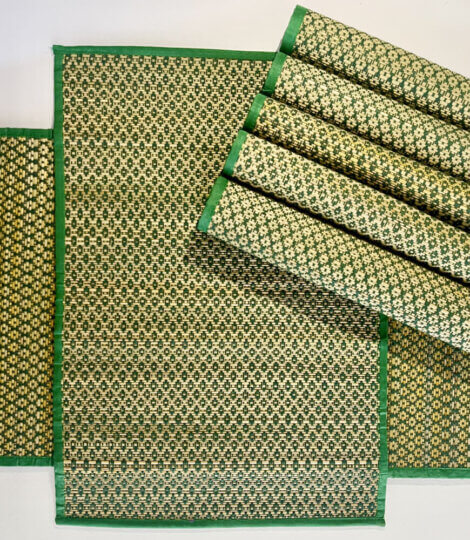 grass-hand-woven-green–tan-table-mats-runner-5-3