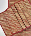 Grass Hand Woven Red & Tan Table Mats & Runner (set of 5)