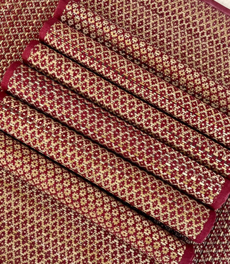 Maatir Premium Handcrafted Madurkathi Reed Woven Placemat India