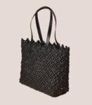 Beach Bag Hand Bag Plastic Large Black Tote Bag