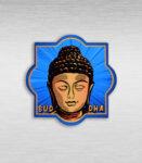 Pop Art Buddha India Wooden Magnet