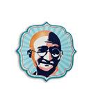 Pop Art Gandhi India Wooden Magnet