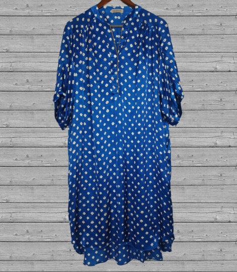 bandhani-tie-dye-dark-blue-silk-shirt-dress-1
