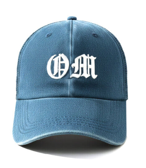 blue-denim-premium-baseball-cap-with-white-3d-om-embroidery-1