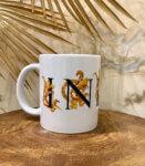 Souvenir Gift Premier India Black Gold Stylish Ceramic Coffee Mug 350 ml