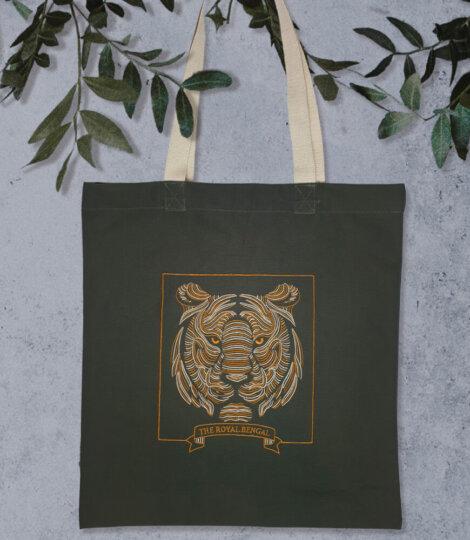 Tiger-Embroidered-India-Canvas-Shopper-Tote-Bag-1