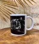 Gift Premier India Black Tiger Stylish Ceramic Coffee Mug 350 ml