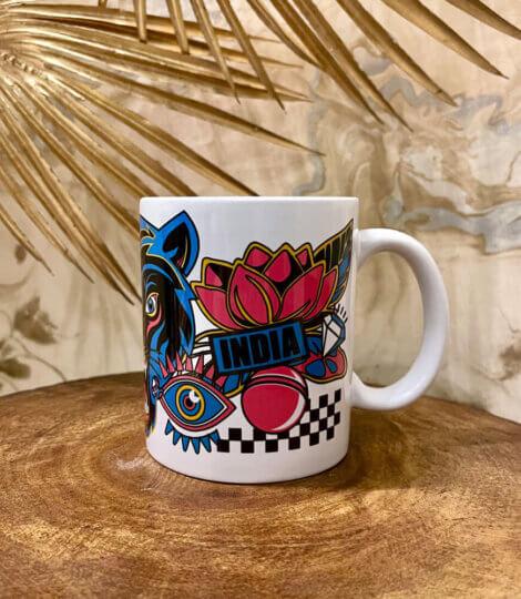 Souvenir-Gift-Premier-India-Colorful-Graphic-Art-Large-Ceramic-Coffee-Mug-1