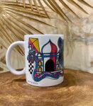 Souvenir Gift Premier India Colorful Graphic Art Large Ceramic Coffee Mug 350 ml