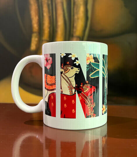 Souvenir-Gift-Premier-India-Colorful-Traditional-Art-Large-Ceramic-Coffee-1