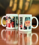 Souvenir Gift Premier India Colorful Traditional Art Large Ceramic Coffee Mug 350 ml