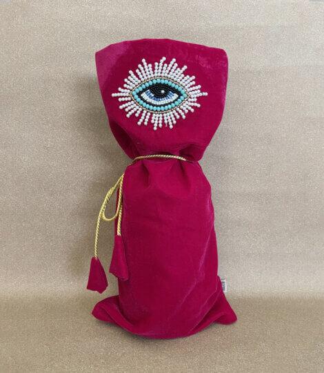 Fuchsia-Pink-Eye-Reusable-Wine-Bag-1