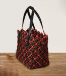 Koodai Beach Bag Large Red Black Designer Tote Handbag