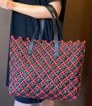 Koodai Beach Bag Large Red Black Designer Tote Handbag