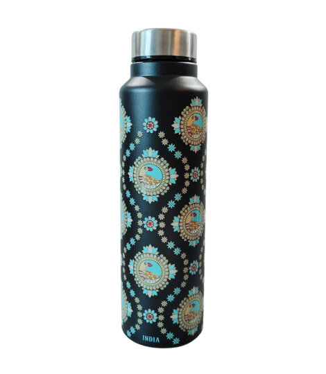 Madhubani-Art-Stainless-Steel-Water-Bottle-1