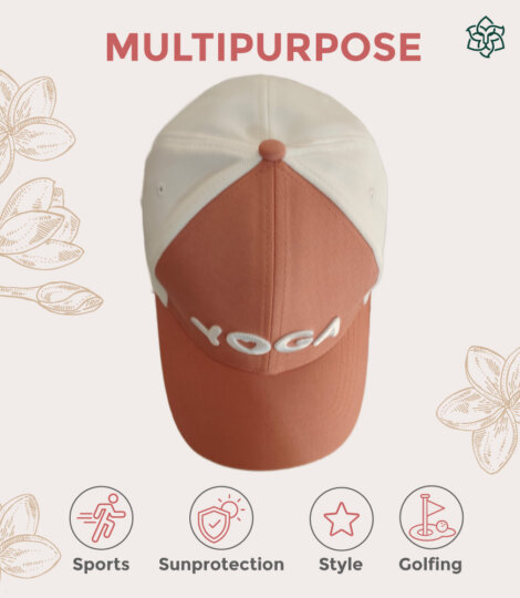 Branded Peach Yoga Baseball Cap - Caps for men and women