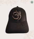 India Black – Grey OM Symbol Baseball Cap – Caps for men and women