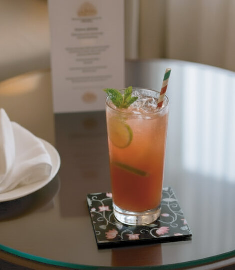 Pichwai Jaal Art Print Souvenir Black Coasters (Set of 6)