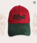 India Karma Embroidered Baseball Cap – Suede Maroon Cap