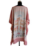 Pink Cow Pichwai - Vegan Silk Pashmina Kaftan Dress