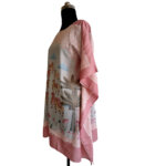 Pink Cow Pichwai - Vegan Silk Pashmina Kaftan Dress