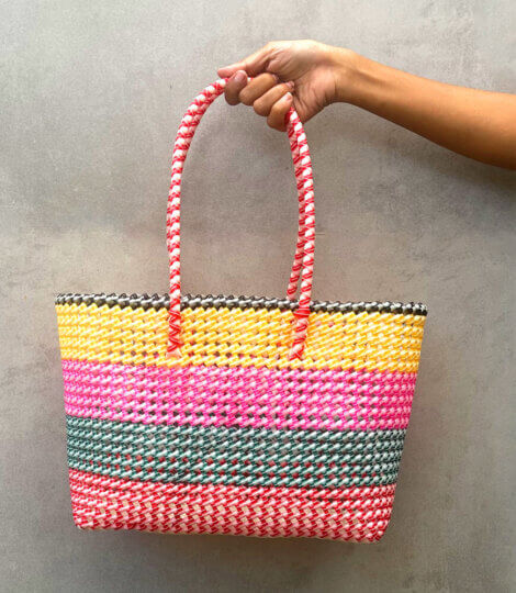 Plastic-Wire-Multicoloured-Tote-Bag-1