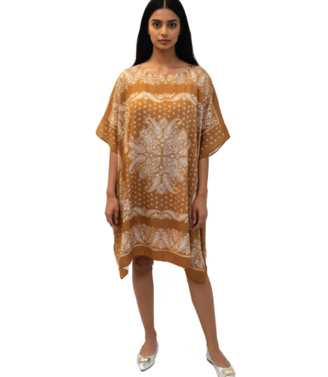 mustard-yellow-paisley-art-kaftan-dress-for-women-1
