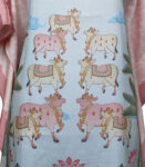 Pink Cow Pichwai - Vegan Silk Pashmina Short Kaftan