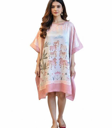 pink-pichwai-art-kaftan-dress-for-women-1