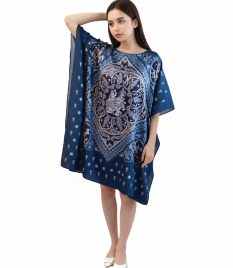 royal-blue-kalamkari-art-kaftan-dress-for-women-1