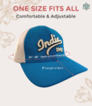 India 1947 White & Blue Baseball Cap - Unisex Caps