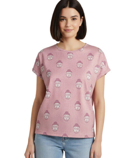 buddha-kalamkari-pink-t-shirt-1