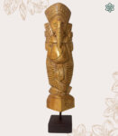 Lord Ganesha Hand Carved Wood Statue Figurine