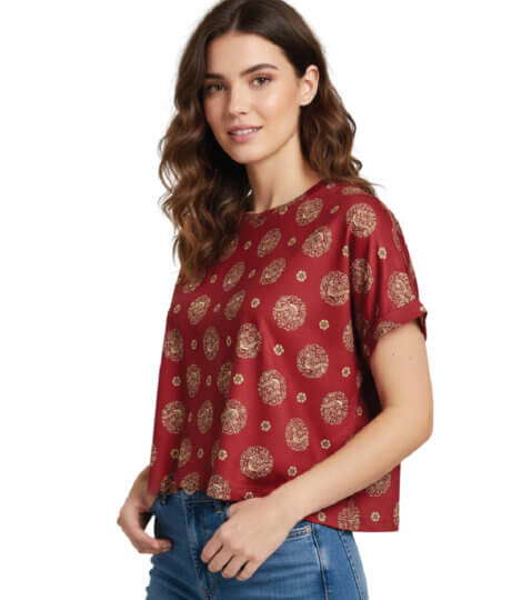 kalamkari-peacock-maroon-t-shirt-1