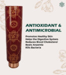 Om Surya Kalamkari Pure Copper Water Bottle