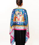Shreenathji Pichwai with Cows Soft Vegan Silk Stole Dupatta