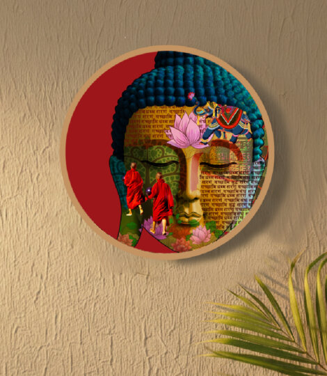 Buddha Wall Decor Plate