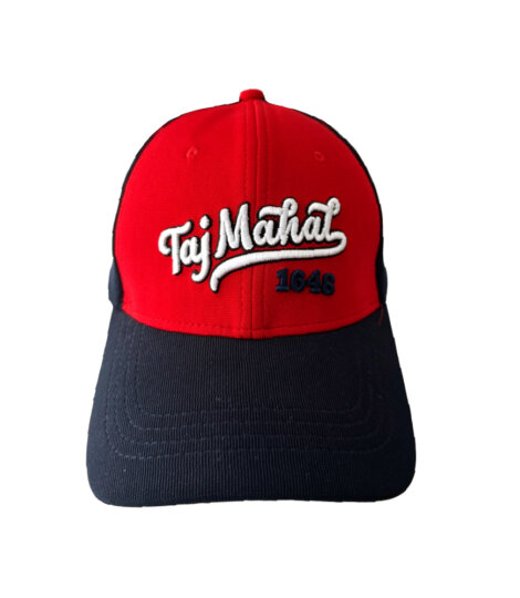 bright-red-black-unisex-baseball-cap-with-3d-taj-mahal-1648-embroidery-1