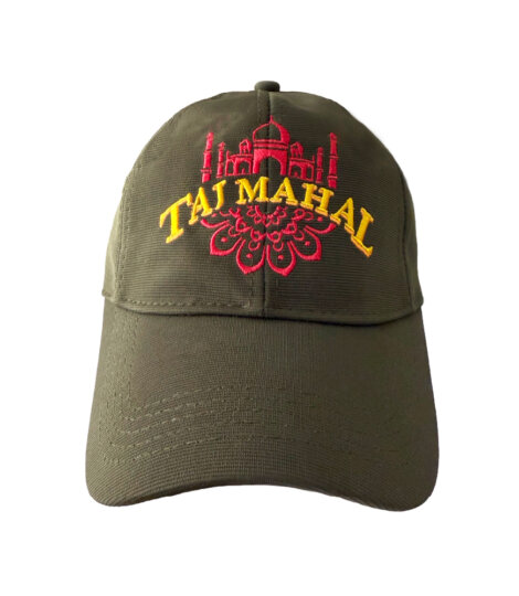 dark-olive-green-unisex-baseball-cap-with-premium-taj-mahal-mandala-embroidery-1