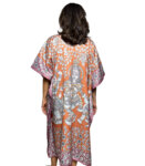 Orange Kalamkari Radha Krishna Kaftan