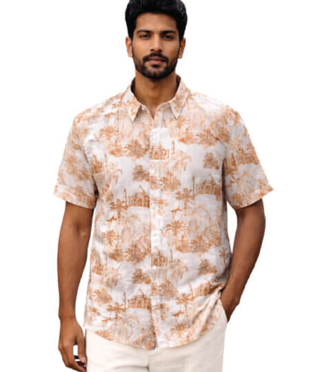 taj-mahal-jungle-orange-print-shirt-1
