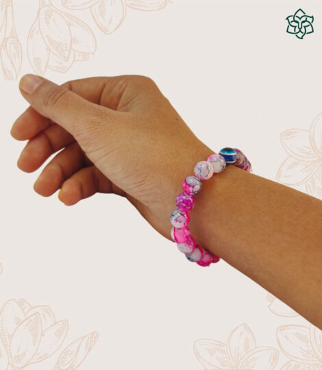 Pink Evil Eye Bracelet