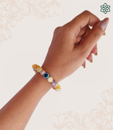 Solar Eclipse Evil Eye Bracelet